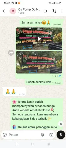 Testimonial Papan Bunga paja