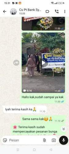 Testimonial Papan Bunga paja