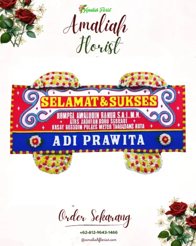 Karangan Bunga Ucapan Selamat paja