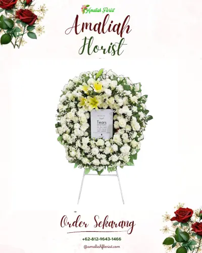 Krans Bunga Duka Cita paja